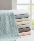 Spa Waffle Jacquard 600 GSM Combed Cotton 6-Pc. Towel Set