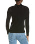 Sofiacashmere Ruffle Mock Neck Mesh Stitch Cashmere Sweater Women's