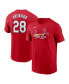 Фото #1 товара Men's Nolan Arenado Red St. Louis Cardinals 2024 City Connect Fuse Name Number T-Shirt