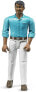 Фото #2 товара Bruder Medium Skin Man Model Jeans Toy Figure (White)