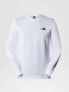 The North Face M l/s redbox tee in tnf white