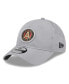 Фото #1 товара Бейсболка активная New Era мужская серого цвета Atlanta United FC Active 9Twenty Adjustable Hat