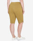 ფოტო #2 პროდუქტის Plus Size A Touch of Tropical Solid Shimmer Pant