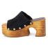 Matisse Knox Studded Platform Clogs Womens Black KNOX-017