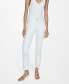 ფოტო #1 პროდუქტის Women's Claudia Slim Crop Waxed Jeans