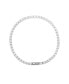 ფოტო #1 პროდუქტის Silver-Tone Cubic Zirconia Tennis Bracelet
