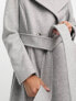 Forever New formal wrap short coat in light grey