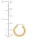 ფოტო #4 პროდუქტის 14k Gold Hoop Earrings (18mm)