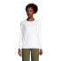 Women's Petite Relaxed Supima Cotton Long Sleeve Crewneck T-Shirt