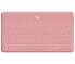 Фото #1 товара Logitech Keys-To-Go - French - 1.7 cm - 1.2 mm - Apple - iPad - iPhone - Apple TV - Pink