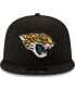 Фото #2 товара Men's Black Jacksonville Jaguars Basic 9FIFTY Adjustable Snapback Hat