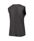 ფოტო #2 პროდუქტის Women's Heather Charcoal Pittsburgh Steelers Plus Size Tank Top