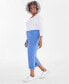 Plus Size Curvy Roll-Cuff Capri Jeans, Created for Macy's