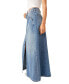 Фото #3 товара Women's Come As You Are Denim Maxi Skirt