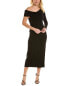 Фото #1 товара Krisa One-Shoulder Midi Dress Women's Black Xs