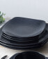 Swirl Square Salad Plates, Set of 4