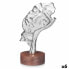 Фото #1 товара Декоративная фигура Лицо Серебристый Деревянный Металл 16,5 x 26,5 x 11 cm
