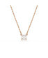 Stilla Pendant Square Cut, White, Necklace