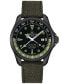 ფოტო #7 პროდუქტის Men's Swiss Automatic DS Action GMT Green Synthetic Strap Watch 43mm