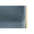 Банкетка DKD Home Decor Поролон Синий Позолоченный Металл полиэстер Велюр Деревянный MDF (80 x 80 x 42 cm)
