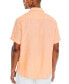 Фото #2 товара Men's Classic-Fit Solid Linen Short-Sleeve Shirt
