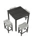 Фото #8 товара Luxurious Industrial Dining Table with Space-Saving Bar Stools