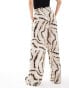 Фото #3 товара Iisla & Bird tie dye loose fit beach trouser in cream