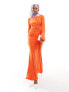 Daska ruched detail maxi dress in satsuma Satsuma Red, 34 - фото #2