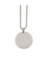 ფოტო #2 პროდუქტის Brushed Reversible Round 2mm Dog Tag Ball Chain Necklace