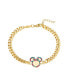 Multi Color Crystal Minnie Mouse Curb Bracelet