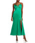 Aqua Strappy Slip Dress Green L
