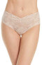 Skarlett Blue 290419 Women Floral Lace Thong in Cashmere Underwear, Size Large