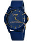 ფოტო #5 პროდუქტის Unisex Smith Blue Silicone Strap Watch 44mm