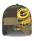 Men's Camo Green Bay Packers Punched Out 39THIRTY Flex Hat