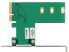 Delock 89561 - PCIe - M.2 - PCIe 3.0 - Green - White - 39 Gbit/s - Box