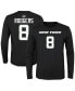 ფოტო #1 პროდუქტის Big Boys Aaron Rodgers Black New York Jets Mainliner Player Name and Number Long Sleeve T-shirt