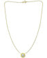 Cubic Zirconia Framed 16" Pendant Necklace, Created for Macy's