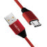 LogiLink CU0152 - 0.3 m - USB A - Micro-USB B - USB 2.0 - 480 Mbit/s - Red