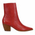 Matisse Caty Pointed Toe Western Booties Womens Red Casual Boots CATY-604