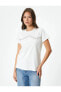 Kadın T-shirt Beyaz 4sak50145ek