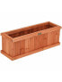 Фото #1 товара Wooden Decorative Planter Box for Garden Yard and Window