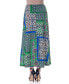 Фото #3 товара Макси-юбка 24seven Comfort Apparel с принтом "Цветочный", комфортная на резинке, до щиколотки.