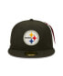 Фото #4 товара Men's X Alpha Industries Black Pittsburgh Steelers Alpha 59Fifty Fitted Hat