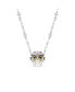 Фото #3 товара Flower, Yellow, Rhodium Plated Idyllia Necklace