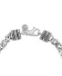 ფოტო #3 პროდუქტის EFFY® Men's Rondelle & Curb Link Bracelet in Sterling Silver