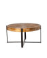 33.46" Splicing Round Coffee Table with Retro Design