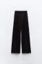 Flowing textured voluminous trousers