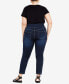 ფოტო #5 პროდუქტის Plus Size Butter Denim Average Length Pull On Jeans