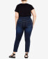 Plus Size Butter Denim Average Length Pull On Jeans