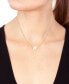 ფოტო #2 პროდუქტის EFFY® Freshwater Pearl (10mm) & Polished Bead 16" Pendant Necklace in Gold-Plated Sterling Silver